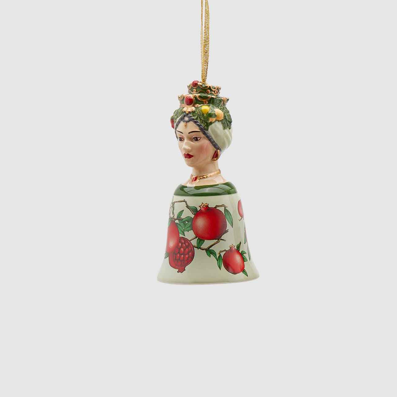 EDG Campana Addobbo Decorazione Natalizia Ceramica 13cm Natale