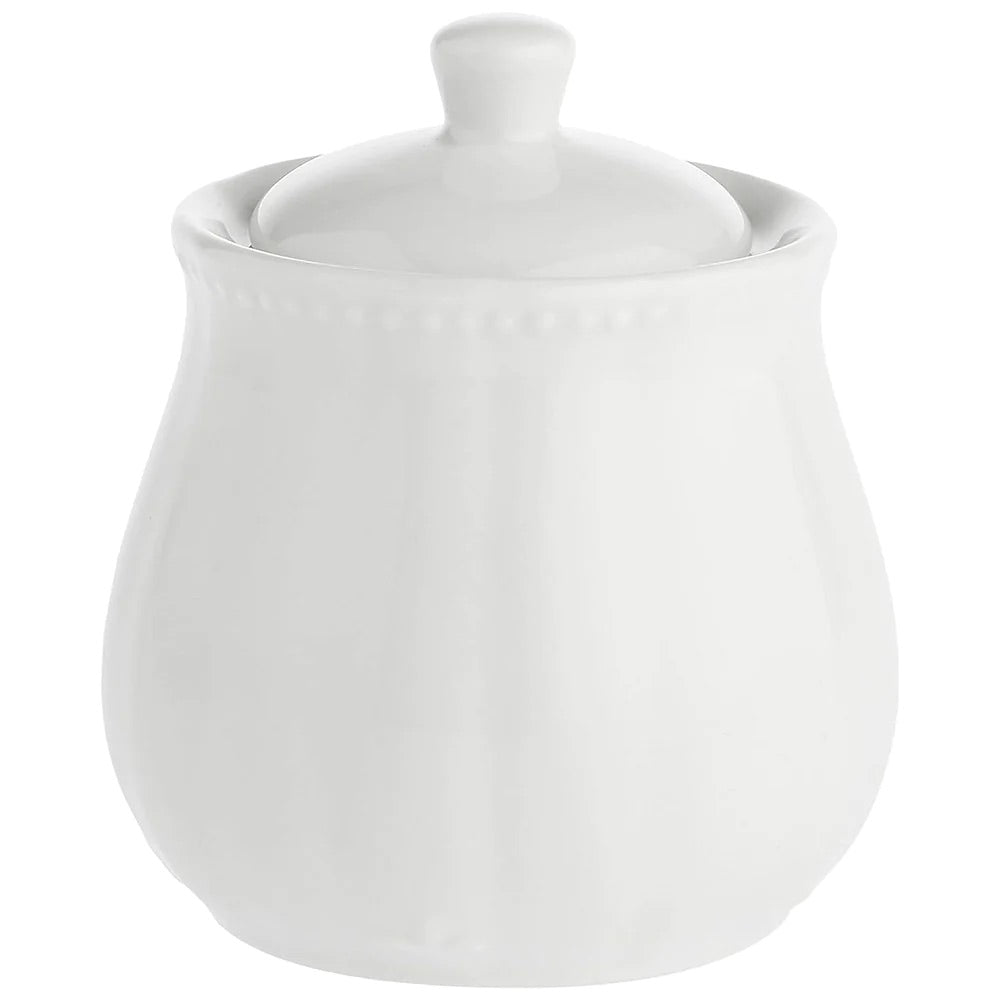 LA PORCELLANA BIANCA Ducale Sugar Bowl 220ml White Porcelain