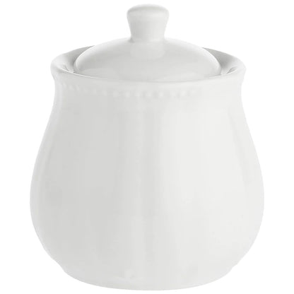 LA PORCELLANA BIANCA Ducale Sugar Bowl 220ml White Porcelain