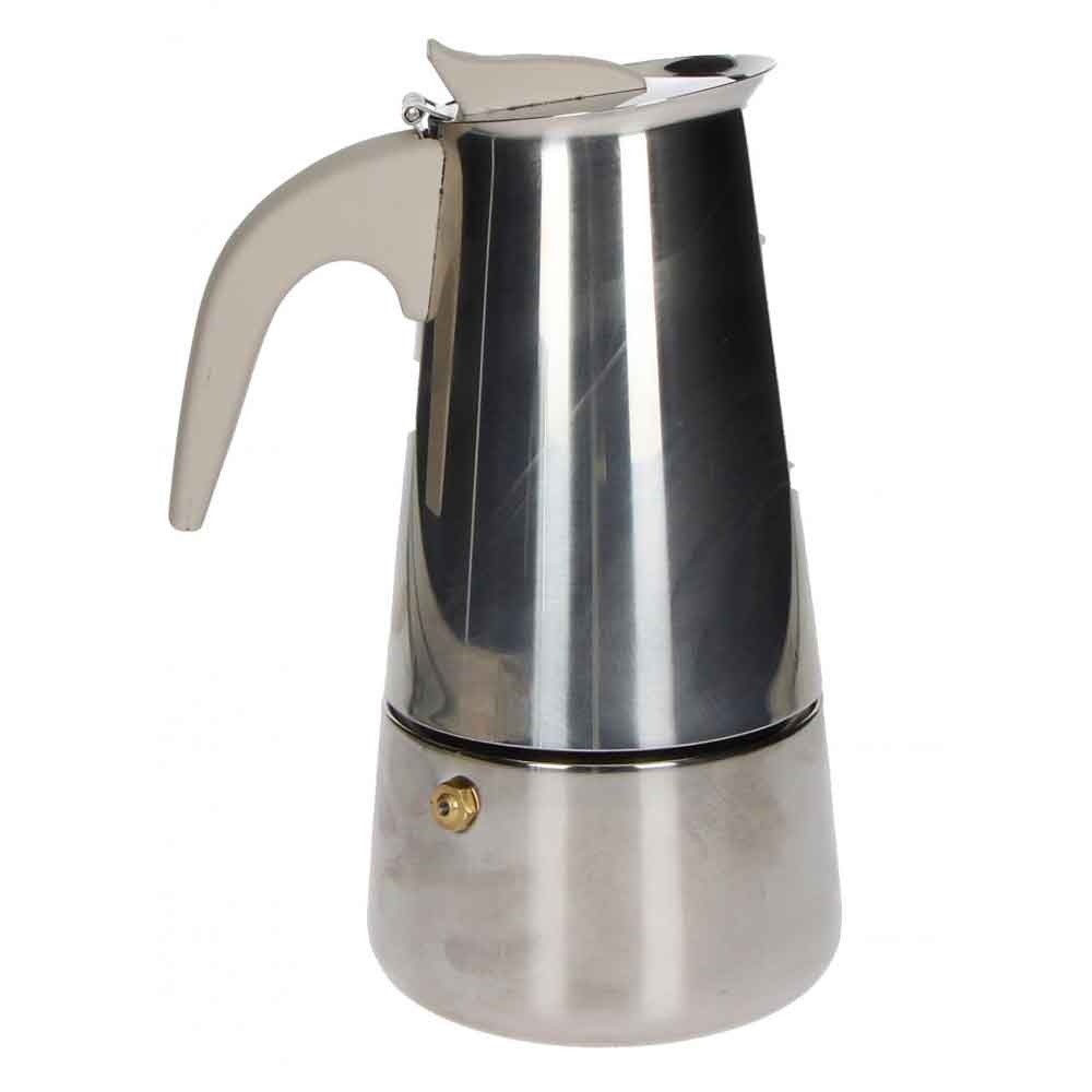 BRANDANI Borbottina Induction Coffee Maker 6 Cups Stainless Steel 52199