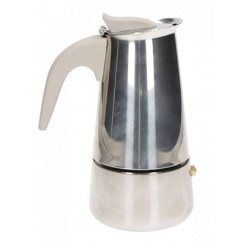 BRANDANI Borbottina Caffettiera Induzione 4 Tazze Acciaio Inox 52198