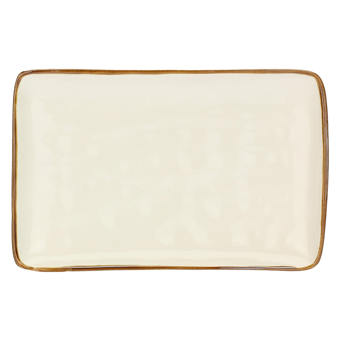 ROSE &amp;amp; TULIPS Concerto Rectangular Tray 20x13cm Ivory Stoneware