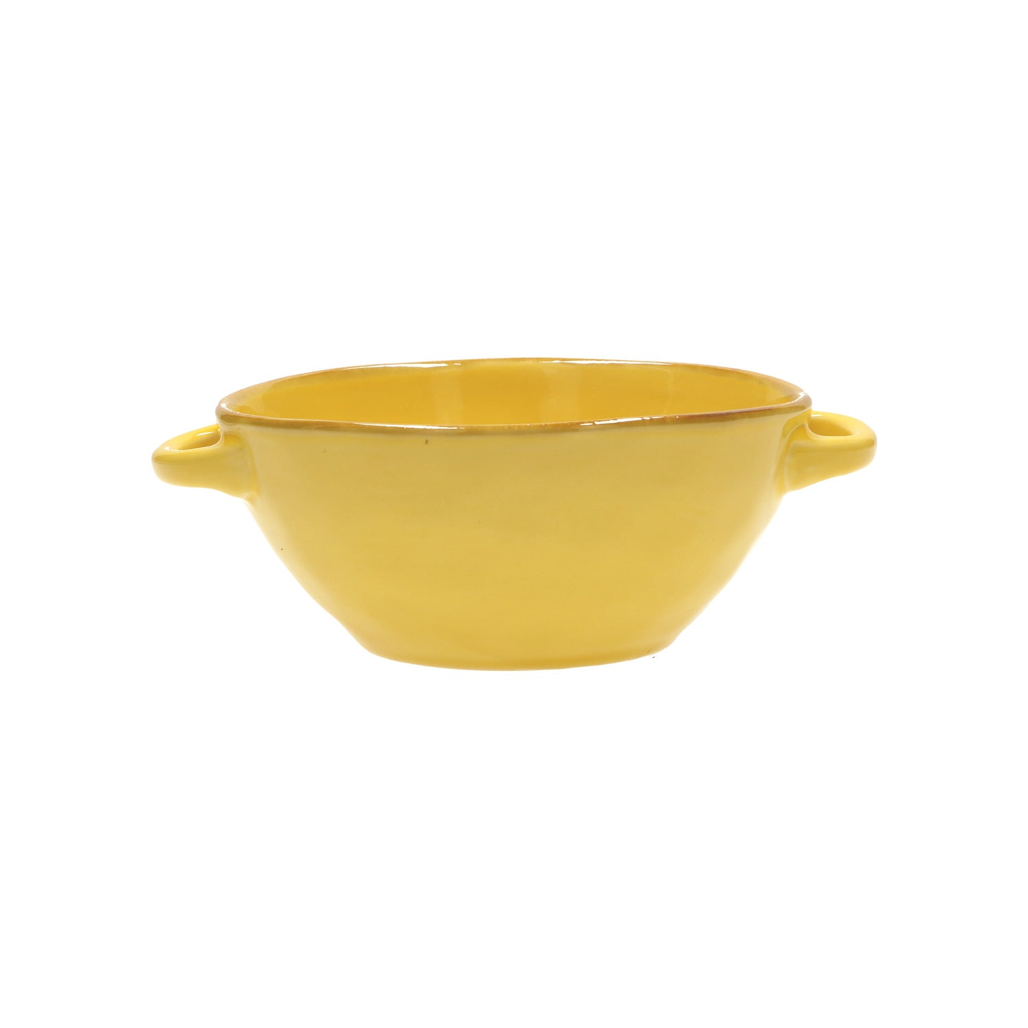 ROSE &amp;amp; TULIPS Concerto Bowl Cup w/Handles Soup 600ml Ocher