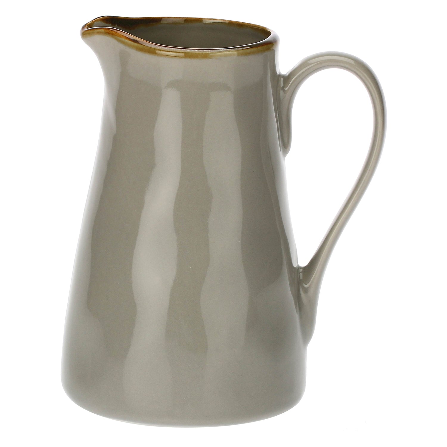 ROSE &amp; TULIPANI Concerto Brocca Caraffa 1700ml Grigio Perla Stoneware