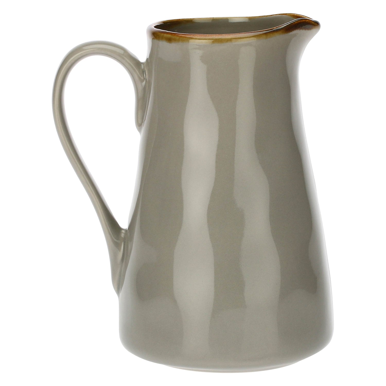 ROSE &amp;amp; TULIPS Concerto Jug Carafe 1700ml Pearl Gray Stoneware