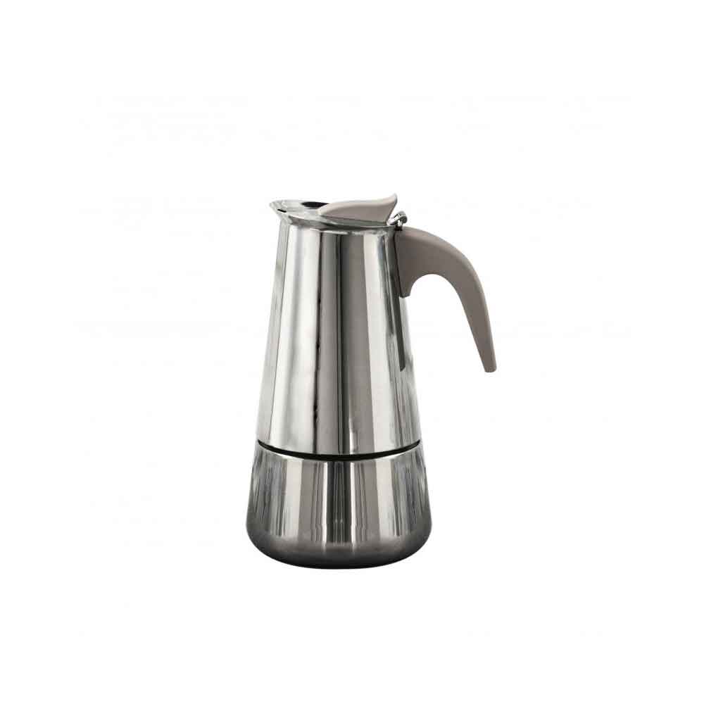 BRANDANI Borbottina 2 Cup Induction Coffee Maker Stainless Steel