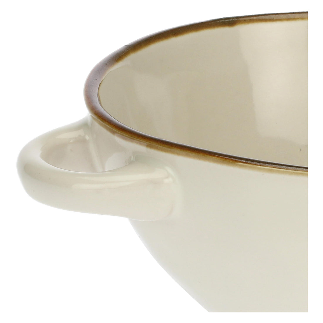 ROSE &amp;amp; TULIPS Concerto Ivory Soup Bowl with Handles 600cc Stoneware R134000010