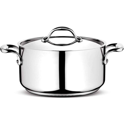 LAGOSTINA Accademia Pentola 2 Maniglie con Coperchio 22cm Acciaio Inox