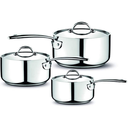 LAGOSTINA Accademia Deep Casserole with Long Handle 20cm Stainless Steel