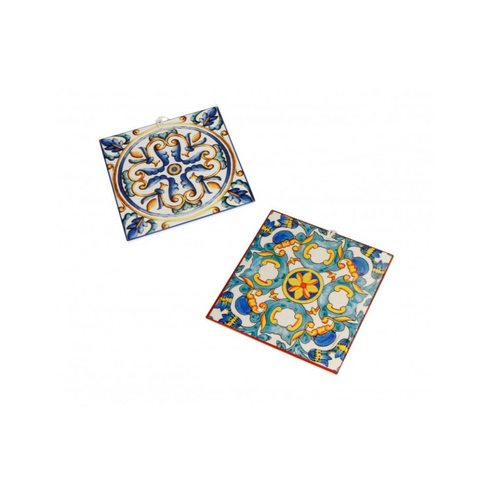 BRANDANI Medici Tile Trivet Set 2 Pieces 16cm Ceramic Cork