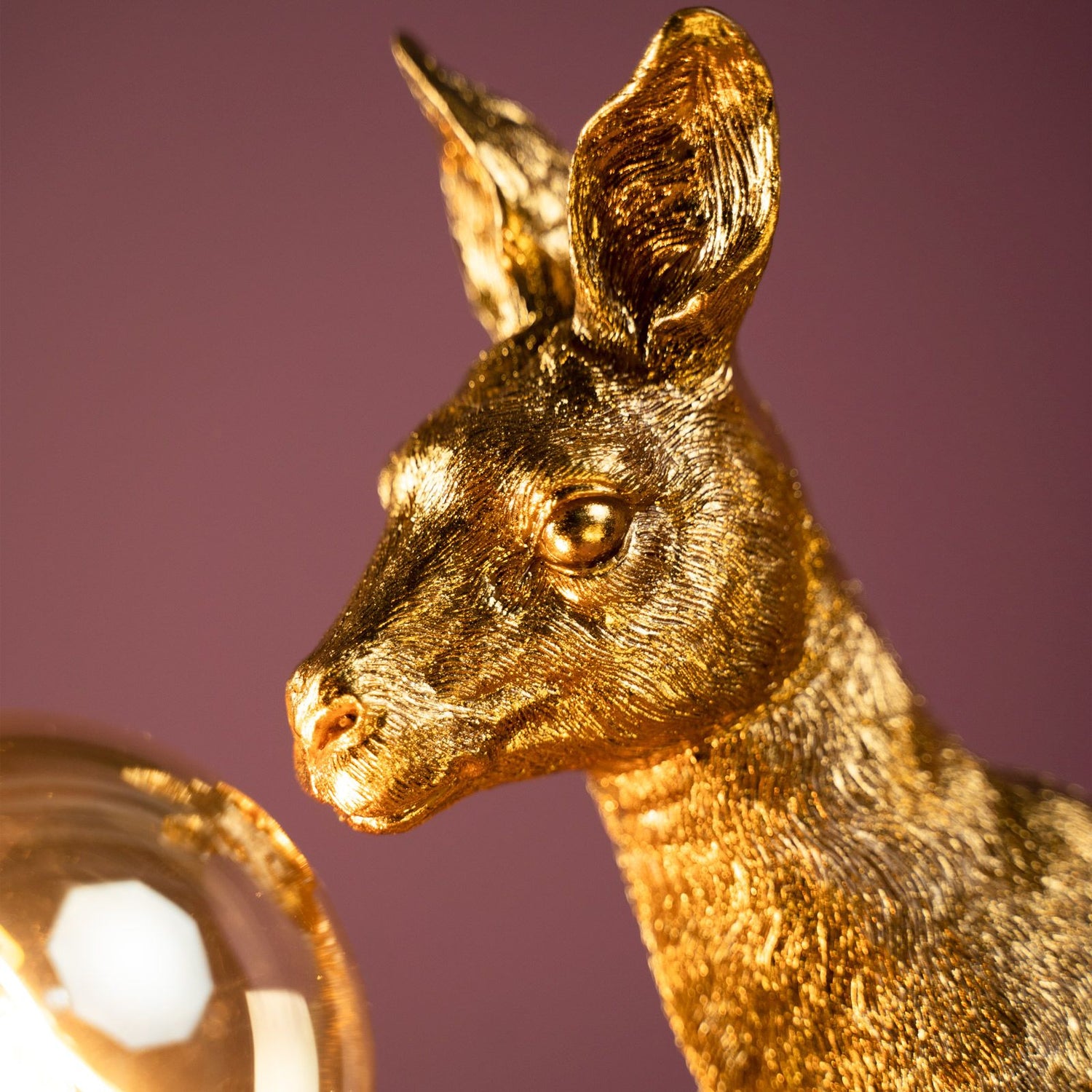 WERNS Kangaroo Skippie Table Lamp Gold 51x16x35cm