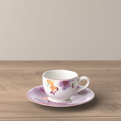 VILLEROY &amp;amp; BOCH Mariefleur Basic Espresso Cup w/Saucer 80ml