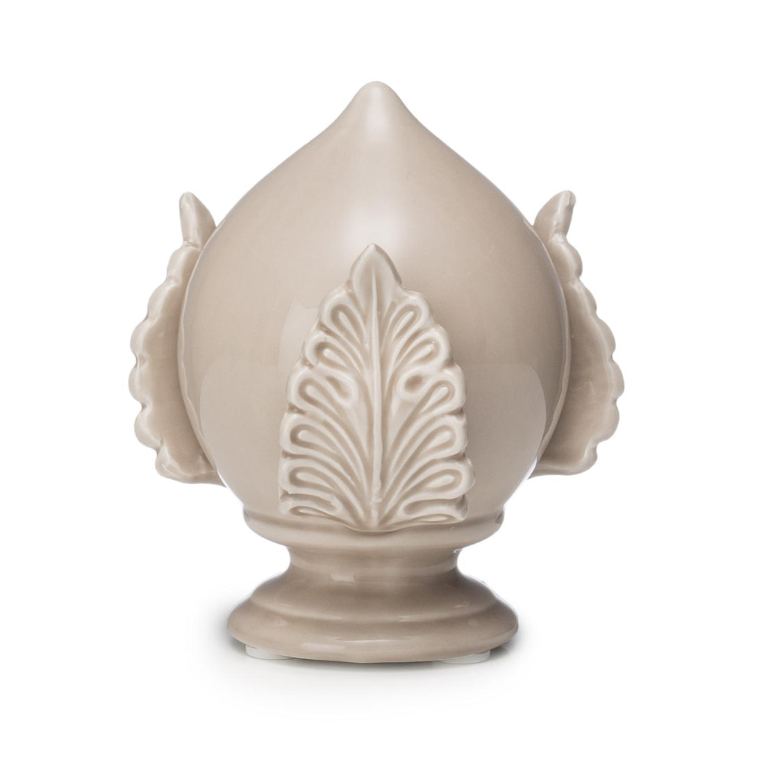 PALAIS ROYAL Pumo Pomo Pugliese Decorazione Taupe Beige 12cm Ceramica