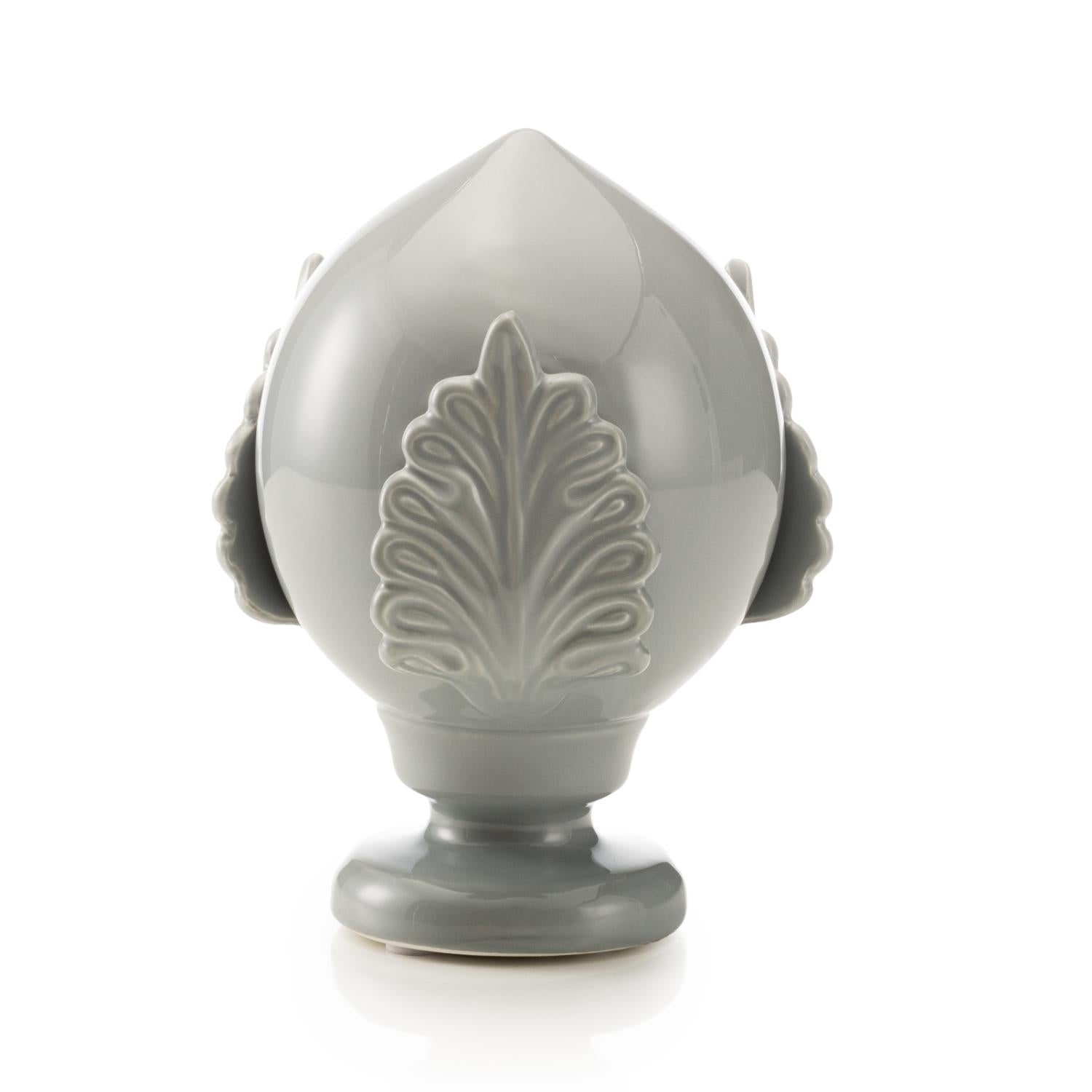 PALAIS ROYAL Pumo Pugliese Pomo Pearl Gray Decoration 30cm Ceramic