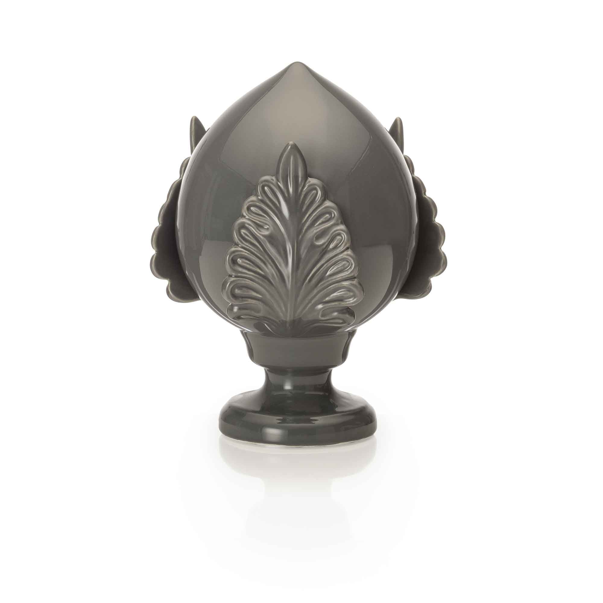 PALAIS ROYAL Pumo Pugliese Pomo Gray Decoration 30cm Ceramic