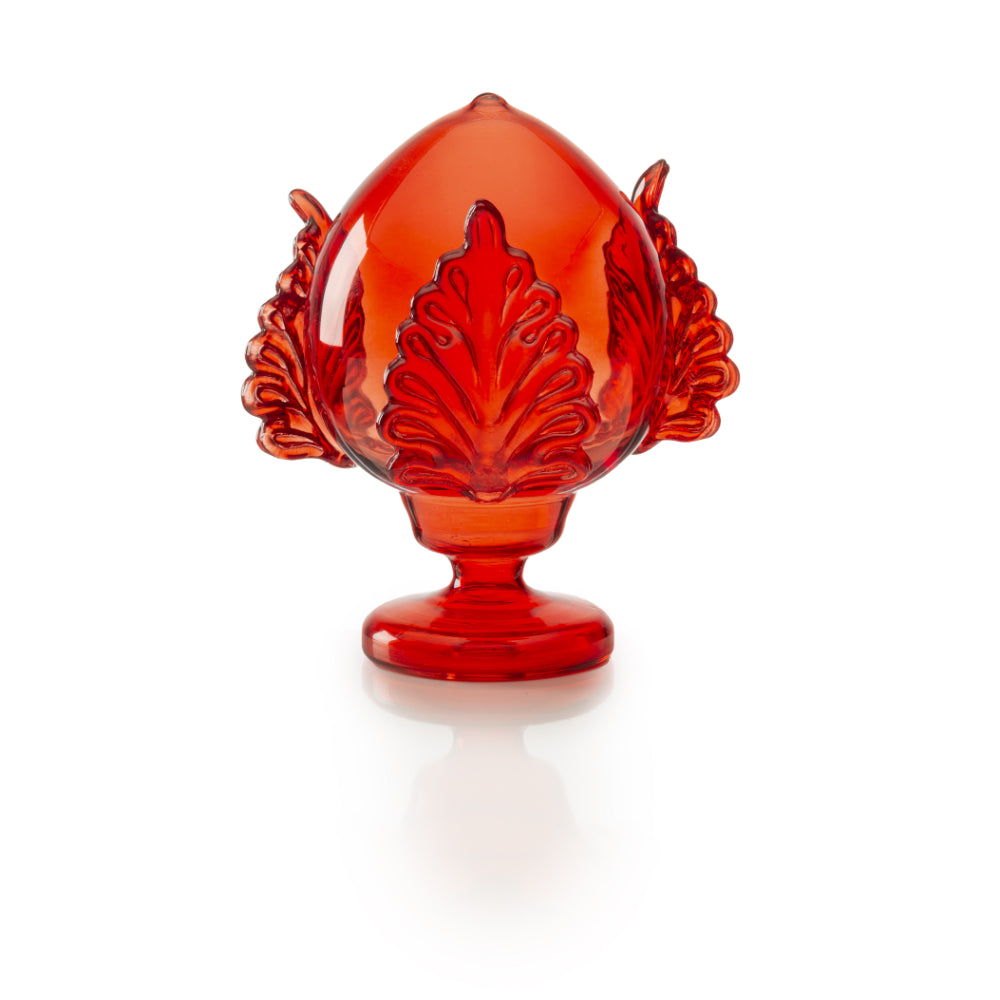 PALAIS ROYAL Pumo Pugliese Pomo Red Decoration H20cm Red Glass