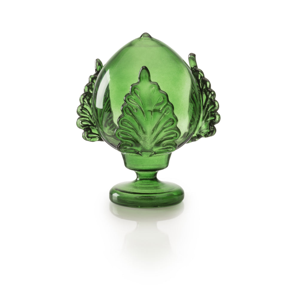 PALAIS ROYAL Pumo Pugliese Pomo Glass Decoration H20cm Green