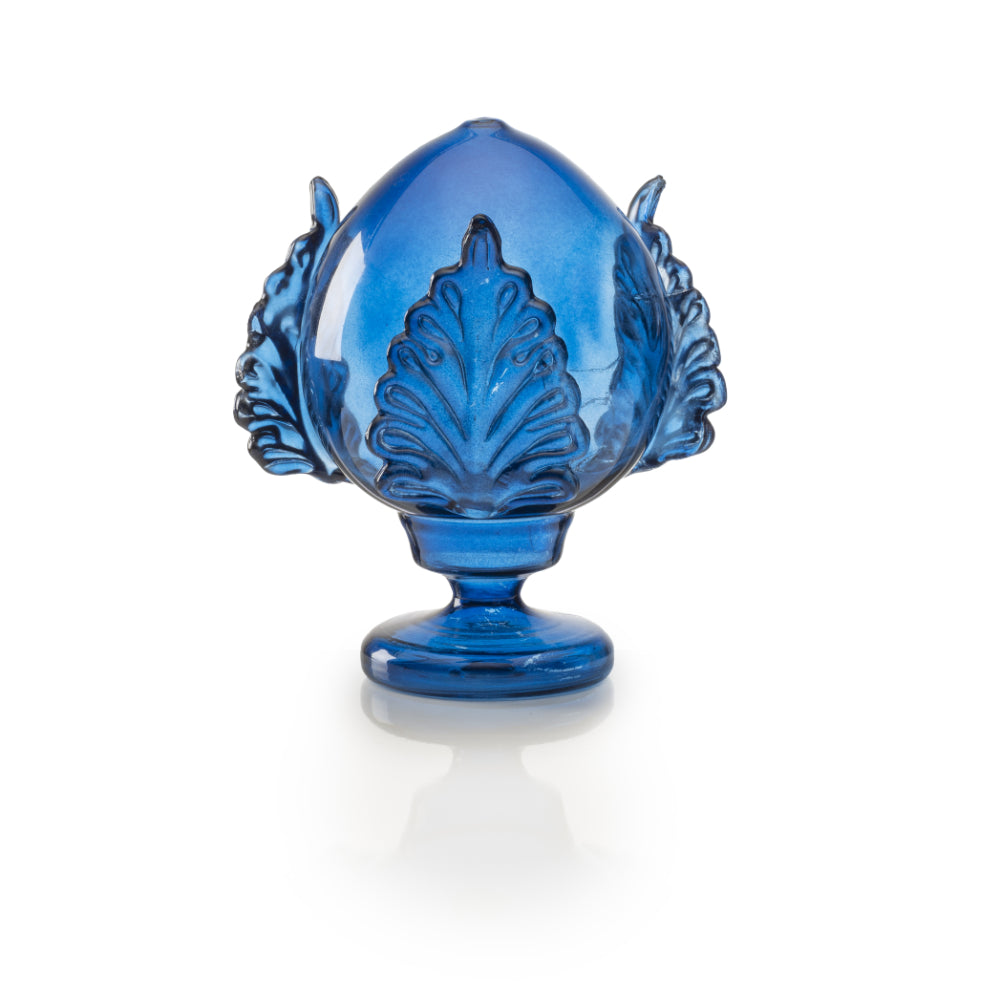 PALAIS ROYAL Pumo Pugliese Pomo Glass Decoration H20cm Blue