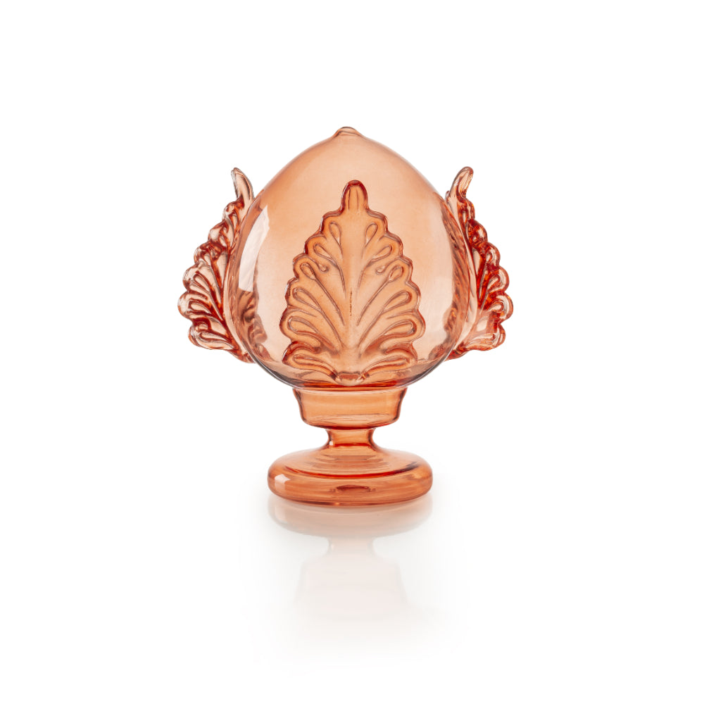 PALAIS ROYAL Pumo Pugliese Pomo Glass Decoration H20cm Peach