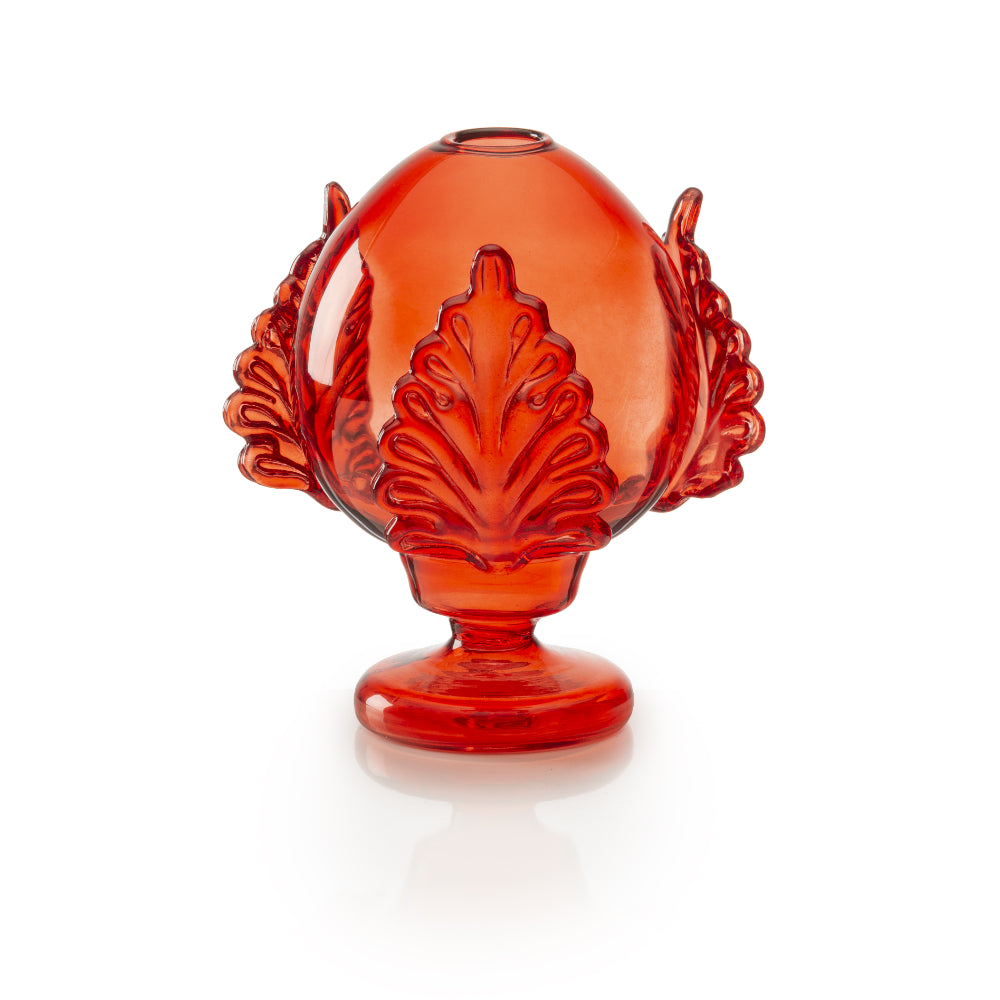 PALAIS ROYAL Pumo Pugliese Vaso Diffusore con Bastoncini 20cm Vetro Rosso