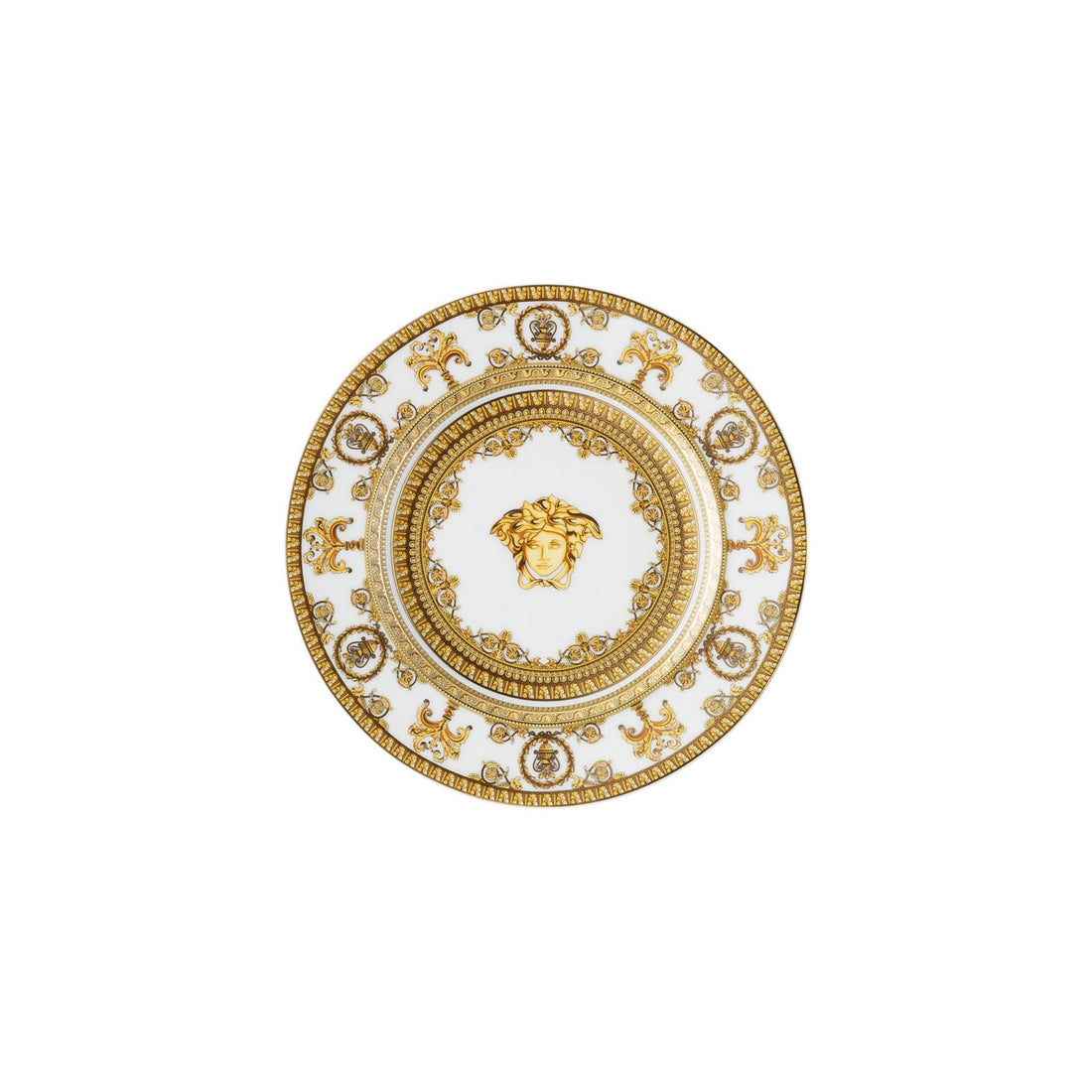 VERSACE - I Love Baroque Piattino Piatto 18 cm Porcellana Bianco Oro