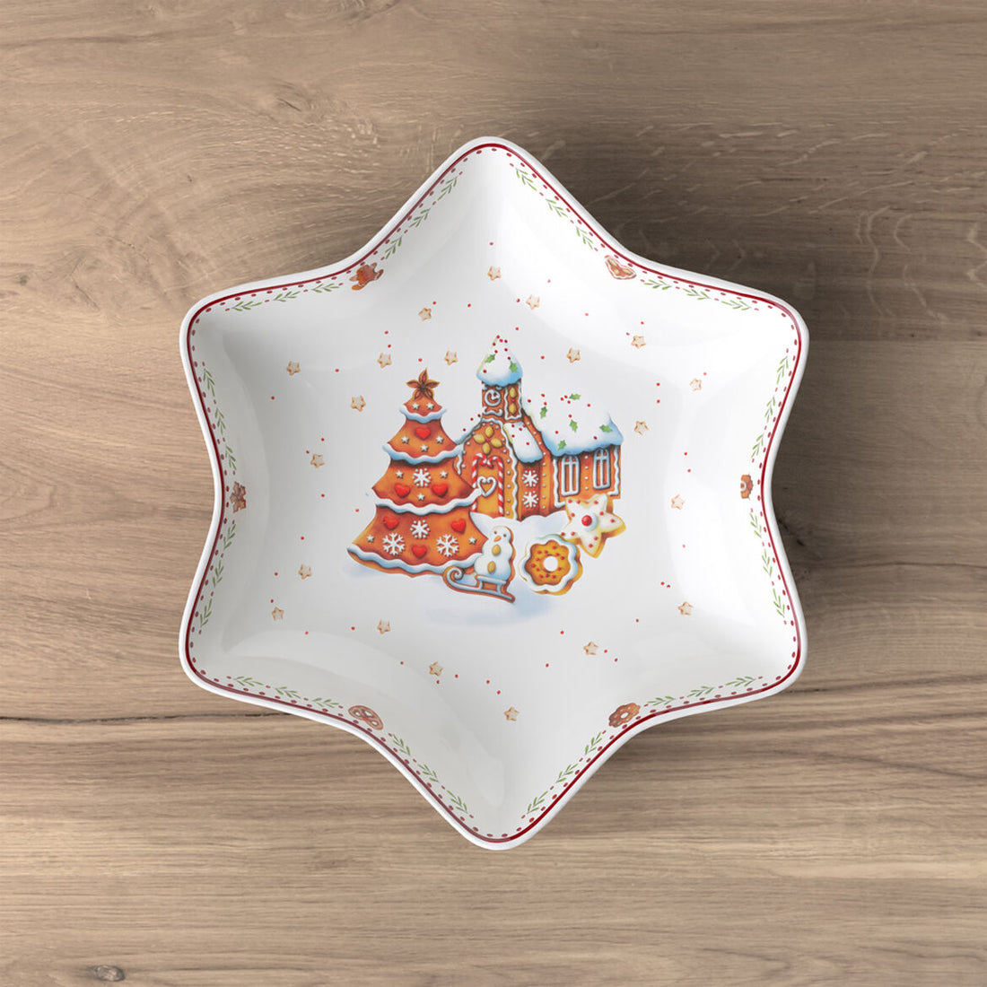 VILLEROY &amp;amp; BOCH Winter Bakery Delight Medium Star Cup Bowl 24.5cm Christmas Table