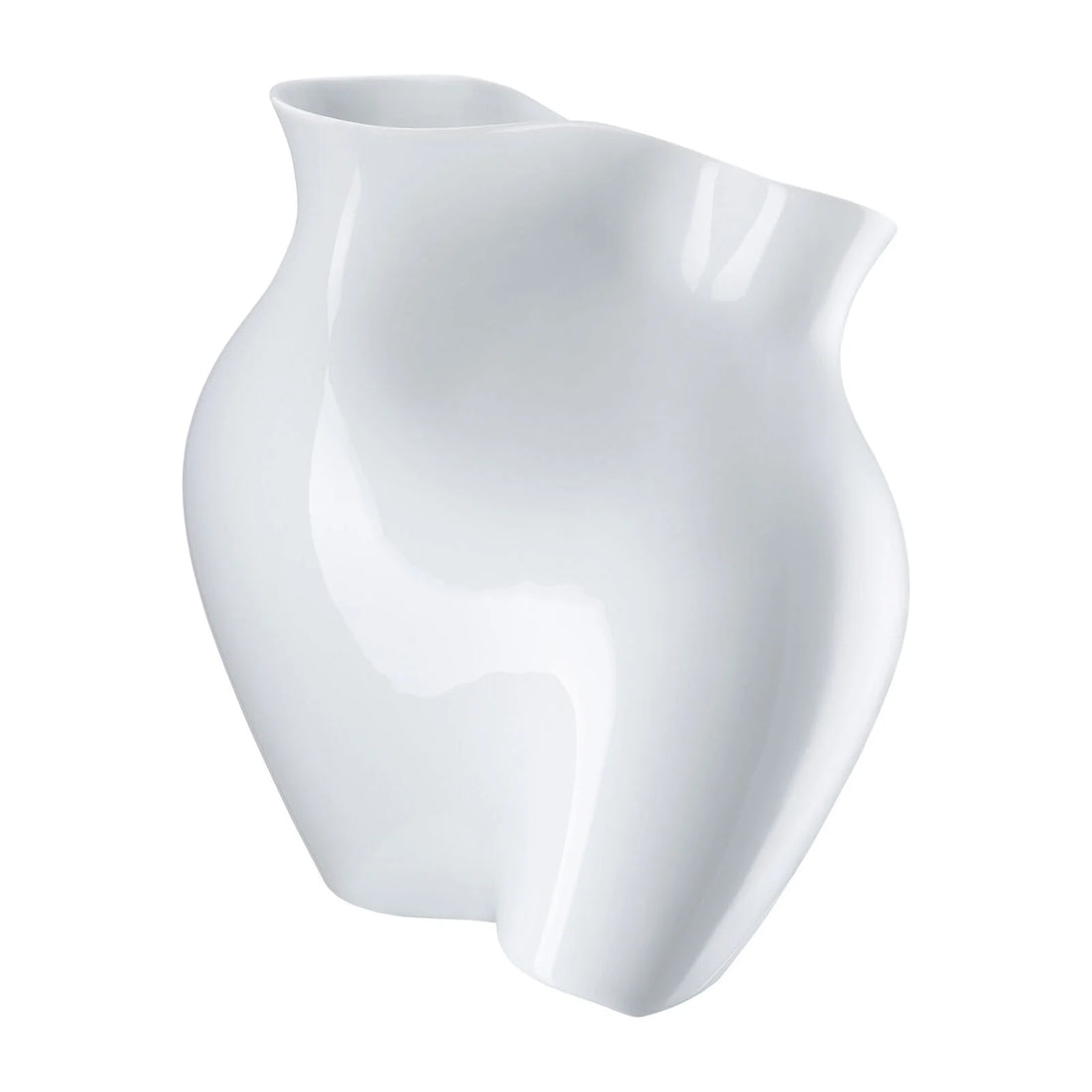 ROSENTHAL La Chute Vaso da Fiori 26cm Bianco Porcellana