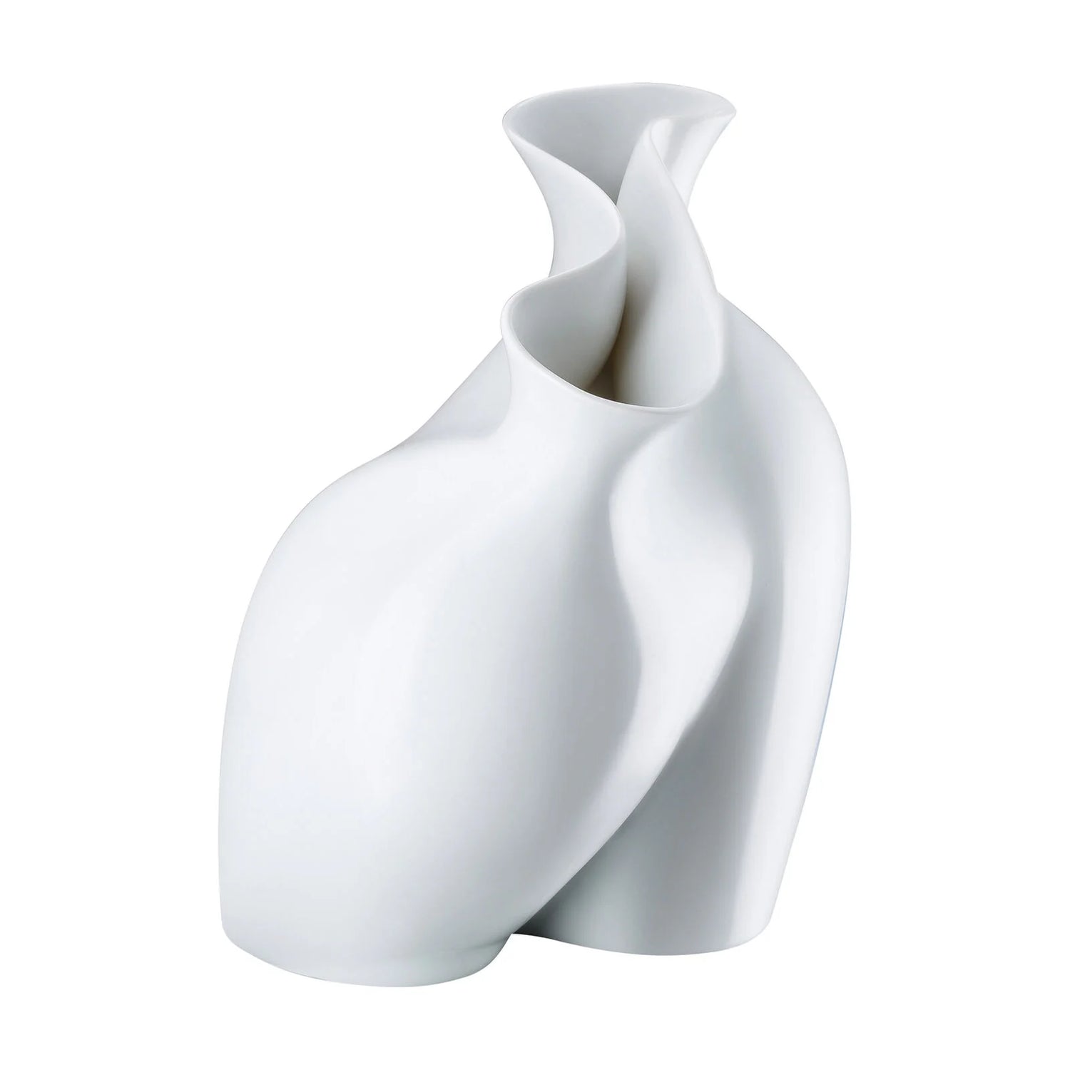 ROSENTHAL La Chute Vaso da Fiori 26cm Bianco Porcellana