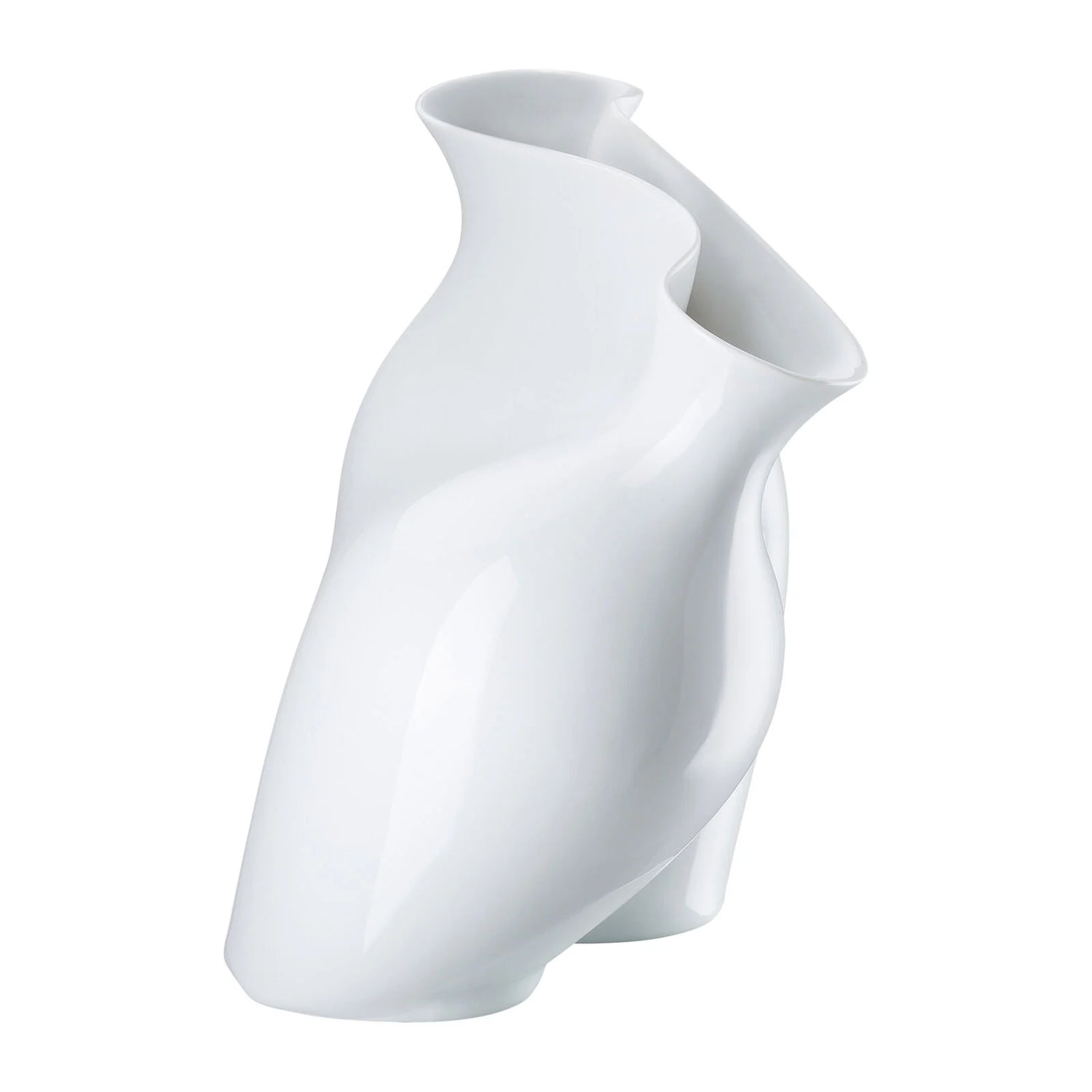 ROSENTHAL La Chute Vaso da Fiori 26cm Bianco Porcellana