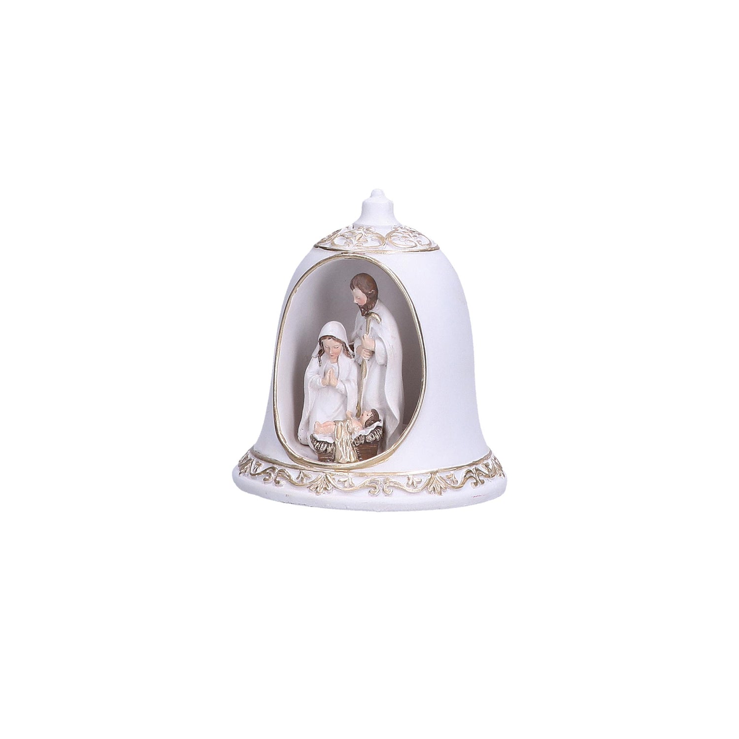 HOME RITUALS Ennato Campanella Nativity Bell with LED Christmas Decoration 10cm