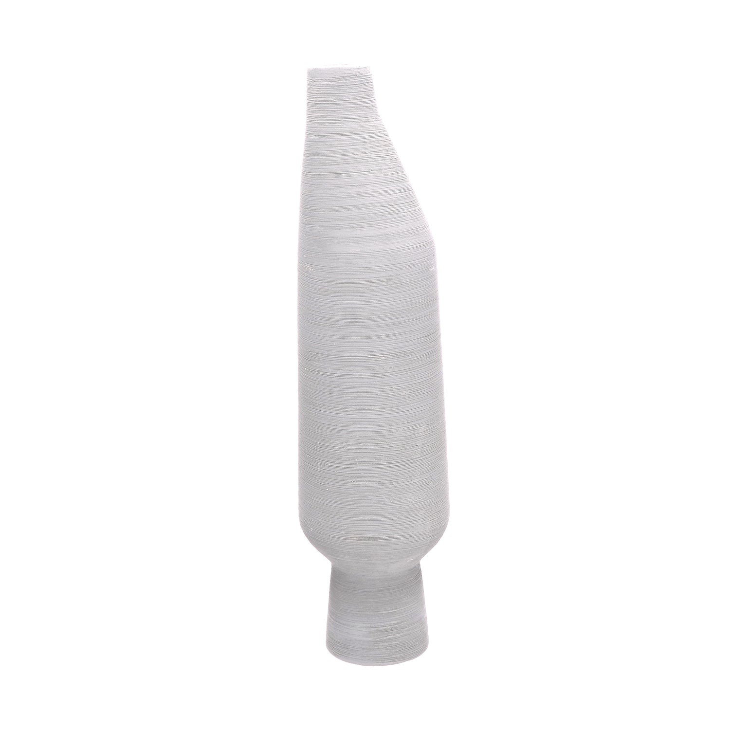 DOMESTIC RITUALS Eufemia Modern Decorative Vase 40cm White Ceramic