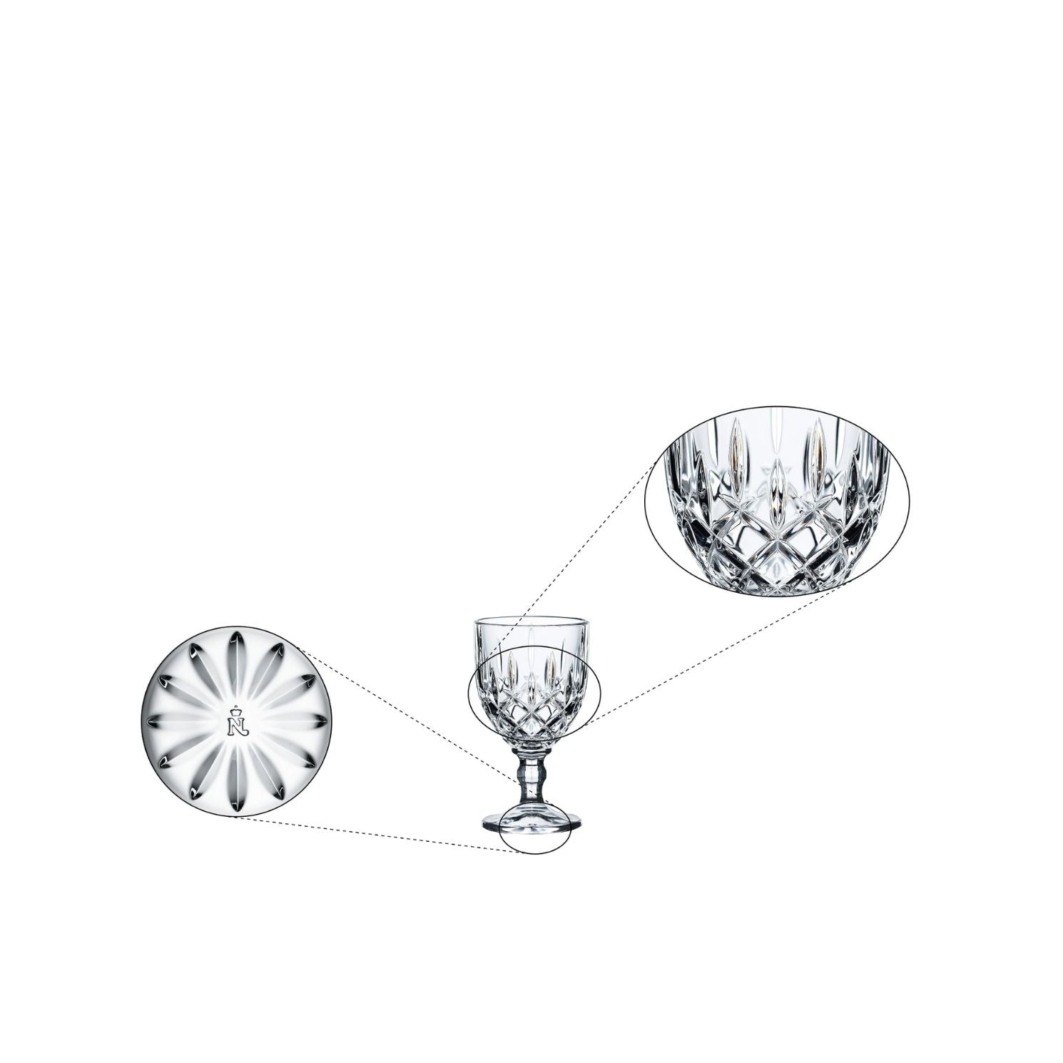 NACHTMANN - Noblesse Liqueur Glasses Set of 4 5cm Crystal