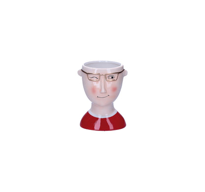 RITUALI DOMESTICI iRobinson Vaso Cachepot Mimmo 16cm Rosso Ceramica