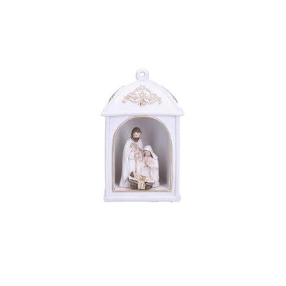 DOMESTIC RITUALS Ennato Nativity Lantern with LED Christmas Decoration 12cm