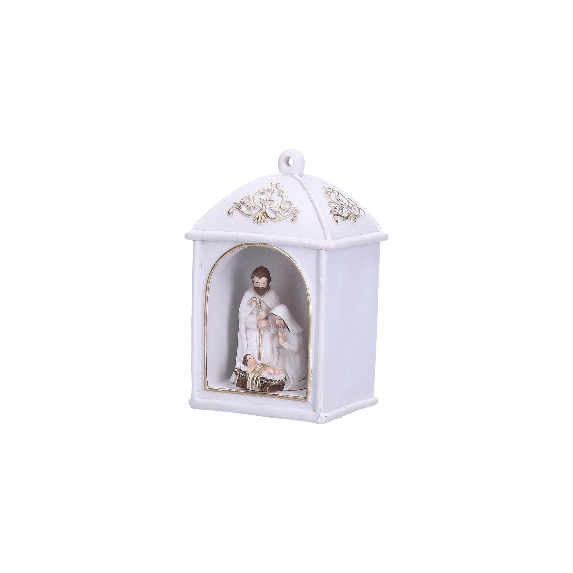 DOMESTIC RITUALS Ennato Nativity Lantern with LED Christmas Decoration 12cm