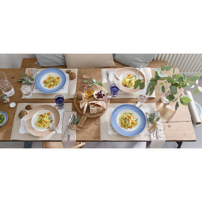 VILLEROY &amp; BOCH Colourful Life Natural Cotton Set 6 Pezzi Piatto Pasta Fondo