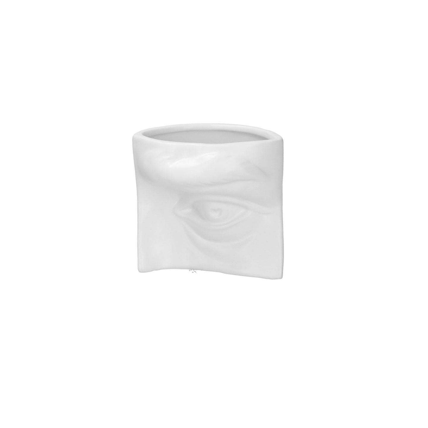 RITUALI DOMESTICI Augusto Vaso Occhio 11 cm Bianco Ceramica