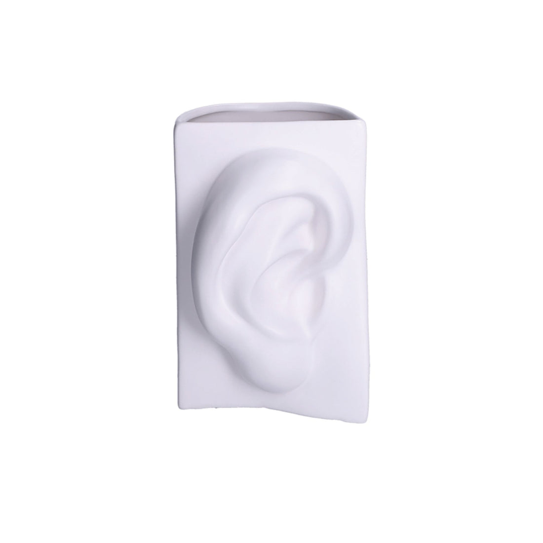 DOMESTIC RITUALS Augusto Ear Vase 14 cm White Ceramic