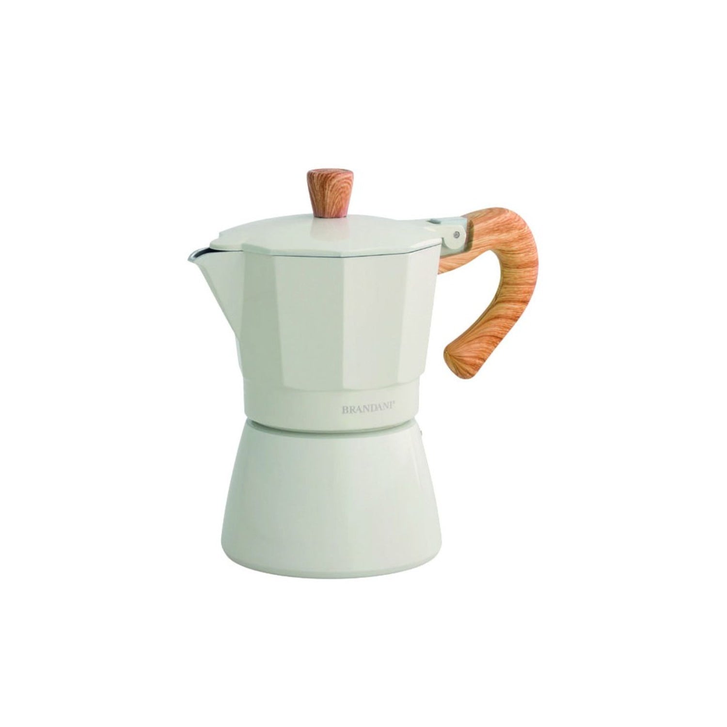 BRANDANI - NaturalExpress Aluminum Coffee Maker 3 Cups Ivory 53992