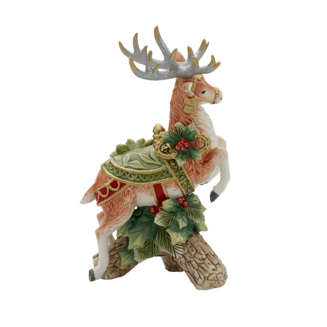 FITZ &amp;amp; FLOYD - Figure Statue Reindeer Christmas Decoration 29 cm Candle Holder 1022016