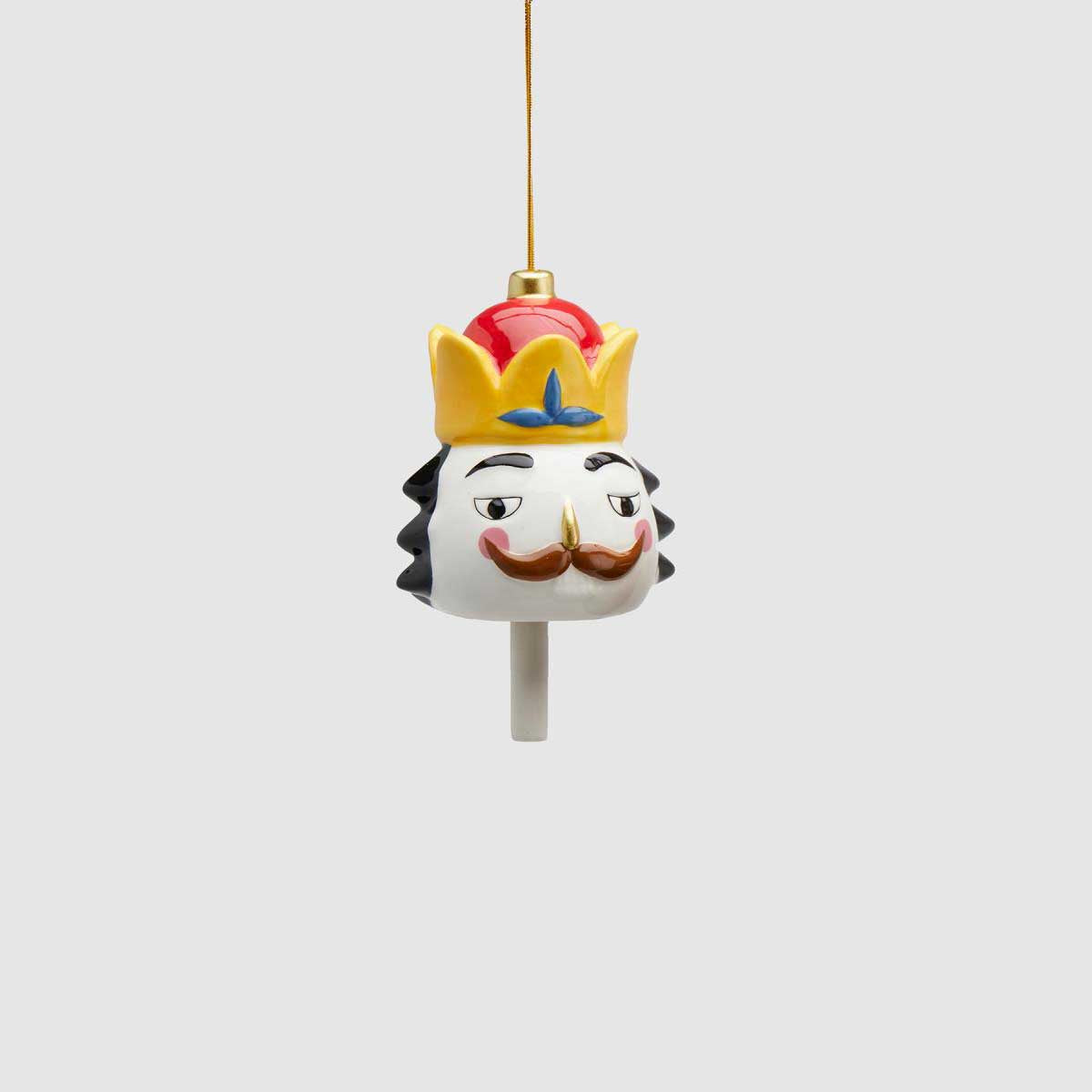 EDG Nutcracker Christmas Decoration Pendant Ornament 8cm Ceramic