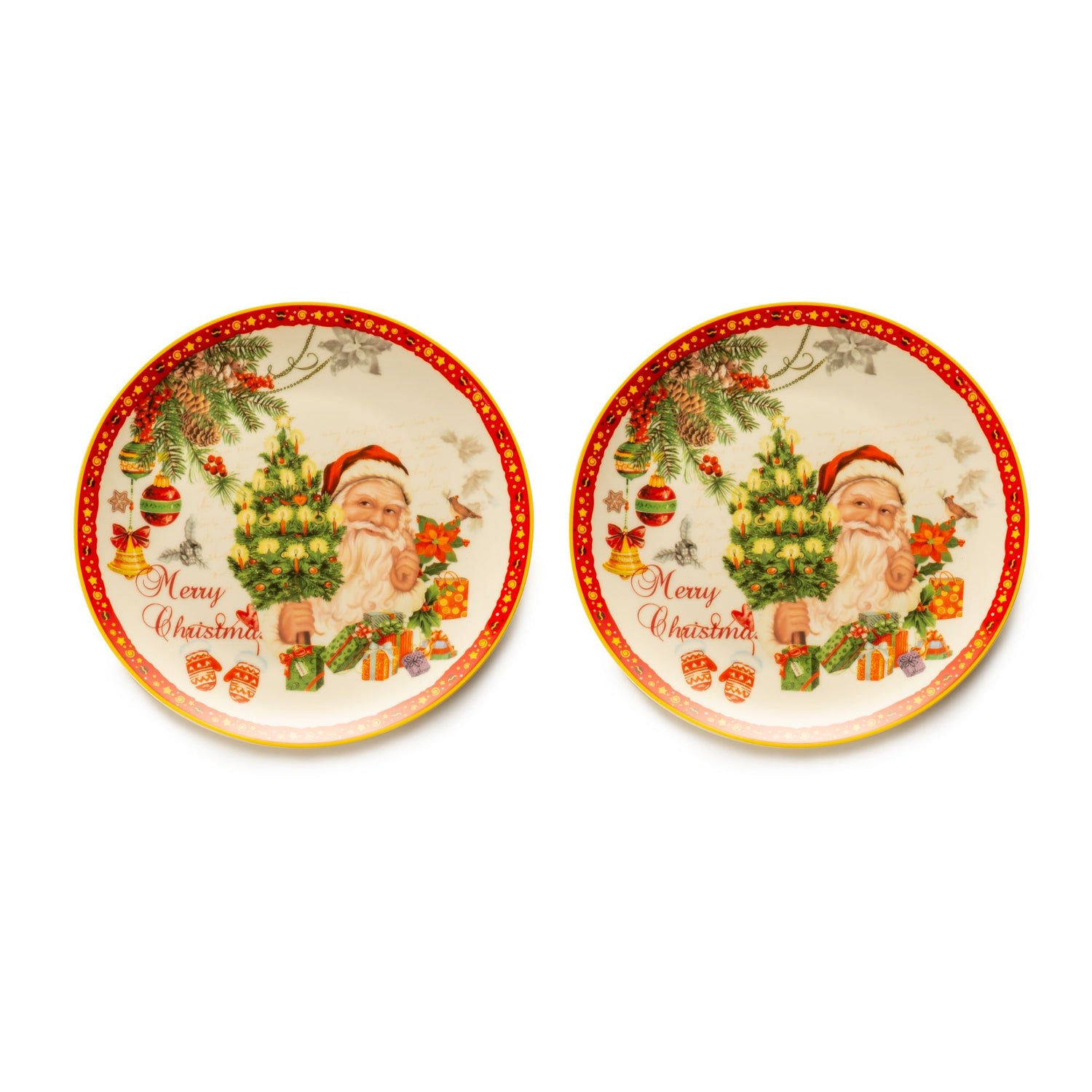 NOEL by Lamart - Set of 2 Pieces Sweet Porcelain Plates Christmas Table Christmas 1022380