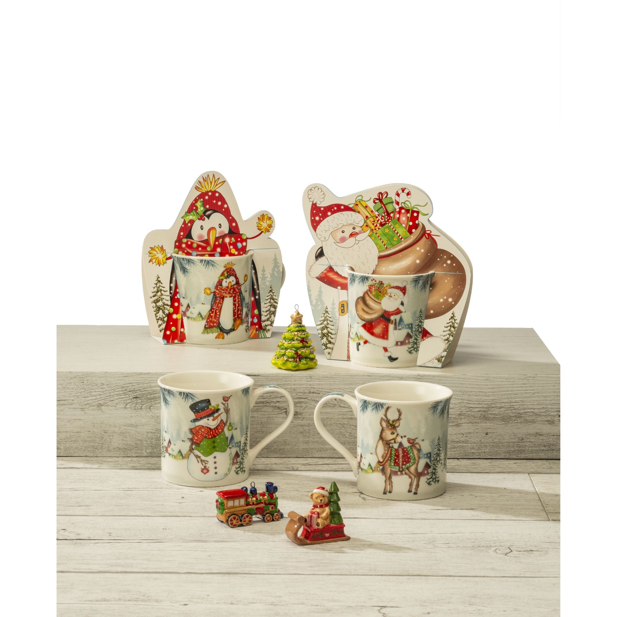 NOEL by Lamart - Mug Pupazzo di Neve Tazza 9 cm Natale Decorazione Natalizia