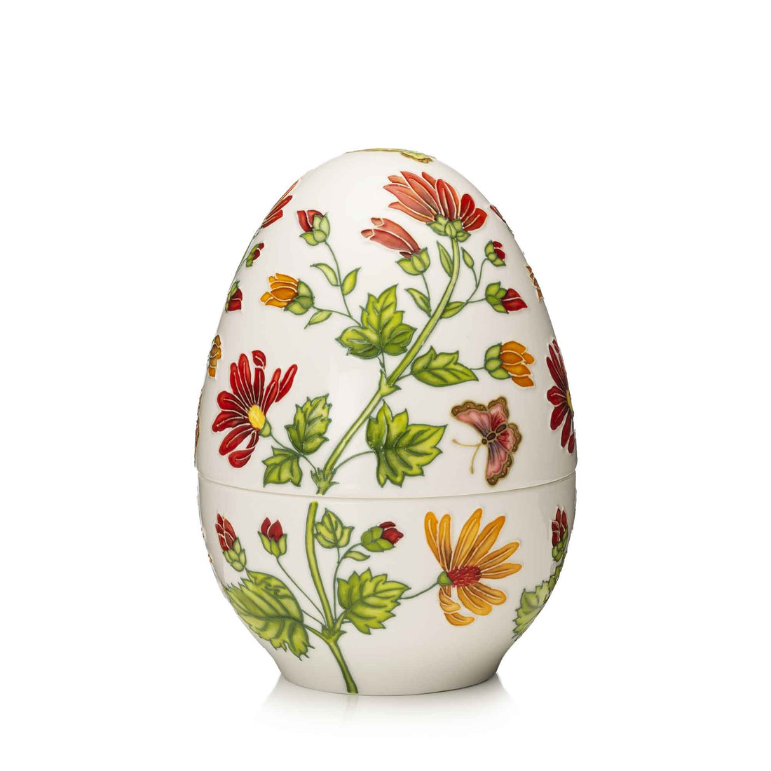 PALAIS ROYAL Scatola Uovo Decorazione Floreale 18cm Pasqua Porcellana