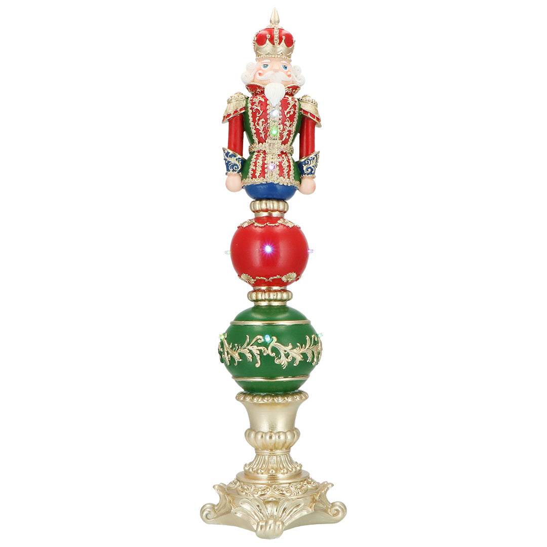 TIMSTOR - Schiaccianoci Nutcracker Soldatino su Sfere 61cm Decorazione Natalizia