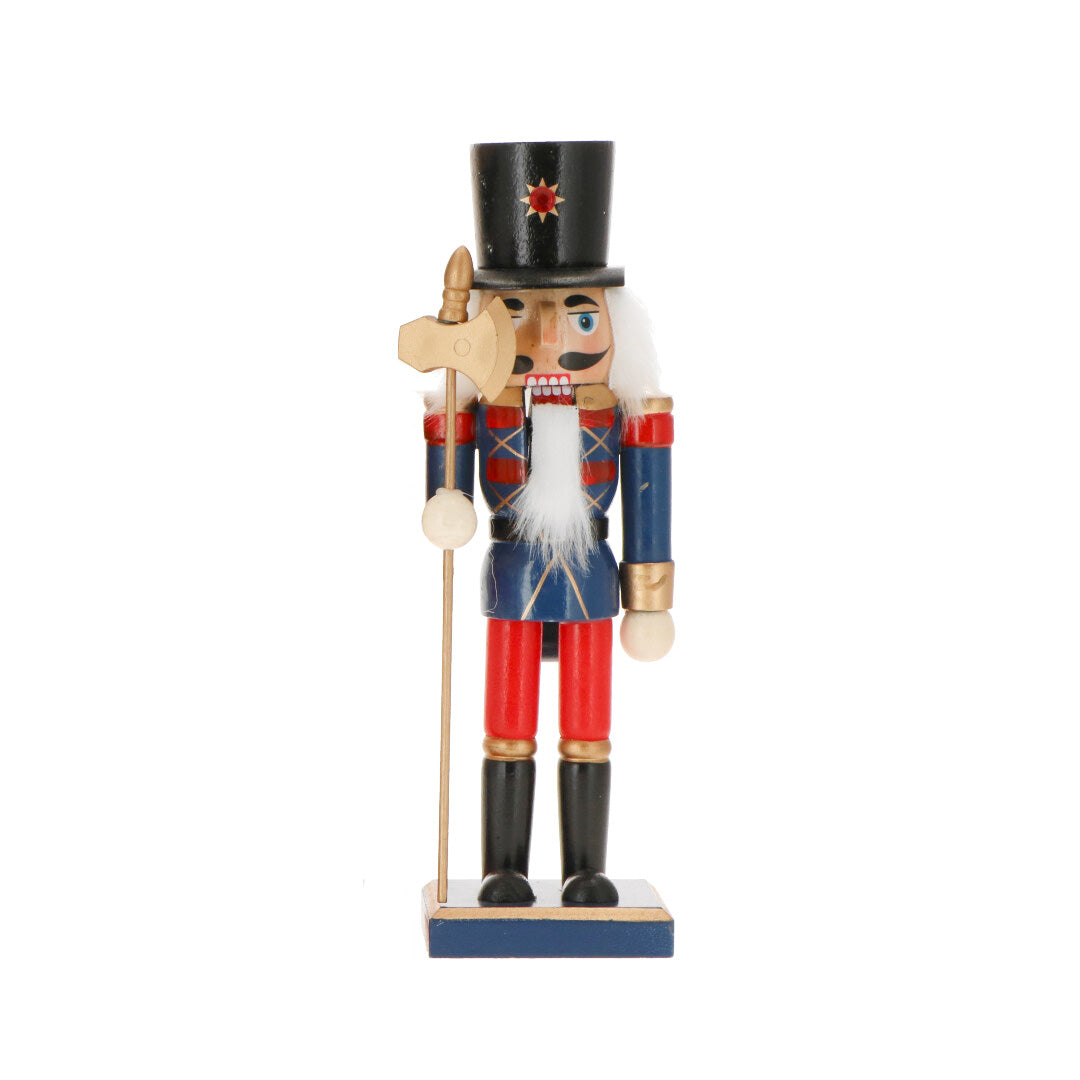 TIMSTOR - Nutcracker Soldier Nutcracker with Ax 24cm Wood Christmas Decoration