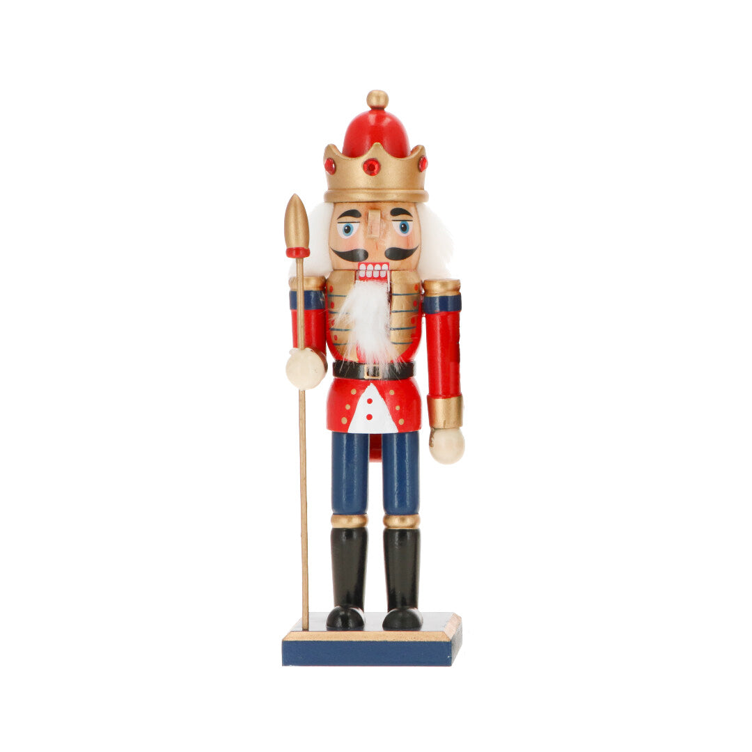 TIMSTOR - Nutcracker Soldier Nutcracker with Spear 24cm Wood Christmas Decoration