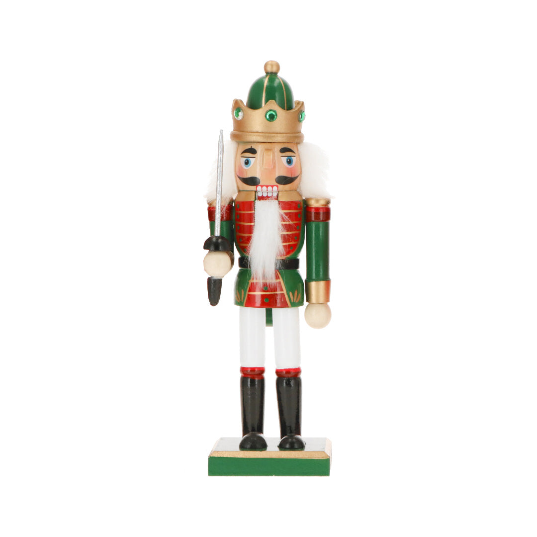 TIMSTOR - Nutcracker Nutcracker Soldier with Sword 24cm Wood Christmas Decoration