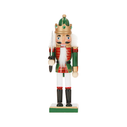 TIMSTOR - Schiaccianoci Soldatino Nutcracker con Spada 24cm Legno Decorazione Natalizia