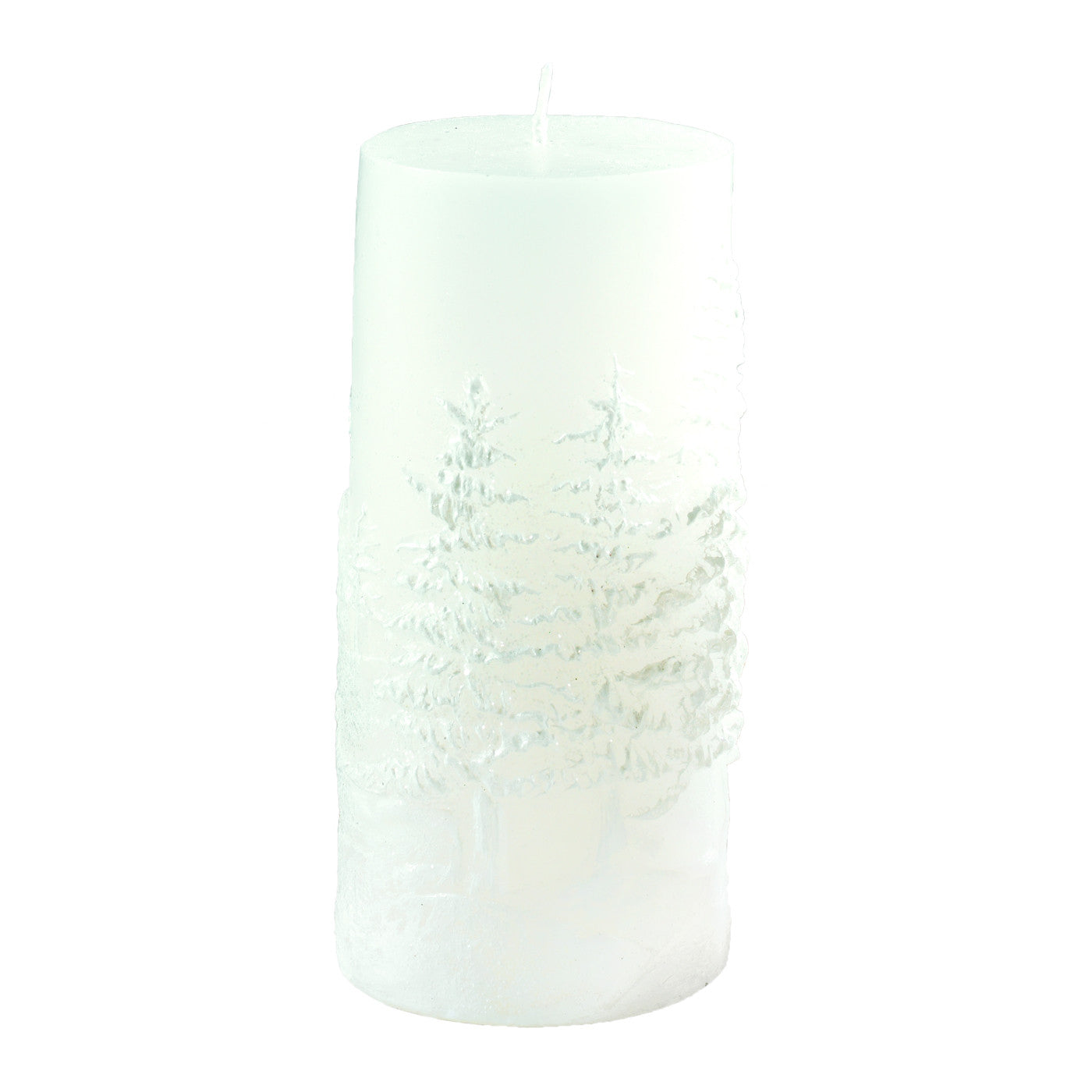 MASCAGNI CASA - White Christmas Candle 10.5 cm Christmas Decoration Candle